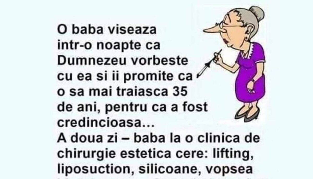 Imagine Stire BANC| O babă visează într-o noapte că Dumnezeu vorbește cu ea și îi promite că o să mai trăiască încă 35 de ani | 2review.ro