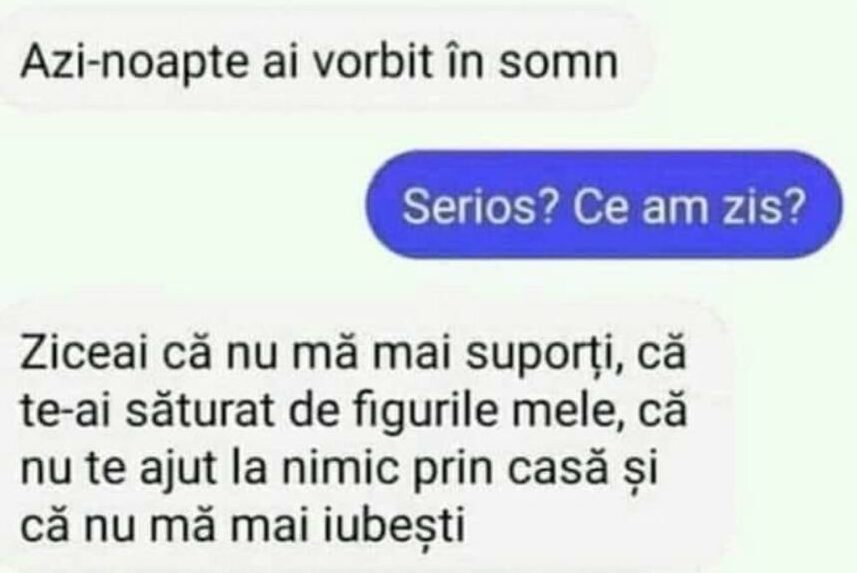 Imagine Stire BANC | Soțul către soție: „Azi-noapte ai vorbit în somn” | 2review.ro