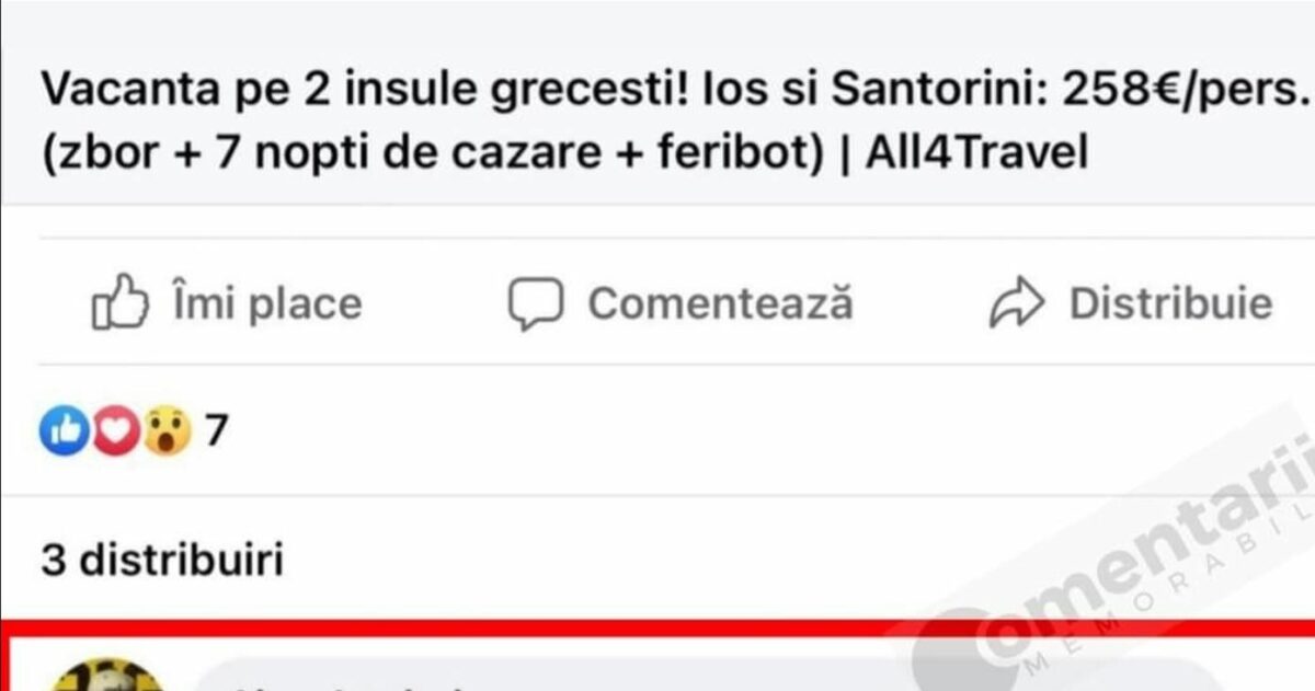 Râzi cu lacrimi! Cel mai tare anunţ: vacanţă pe 2 insule greceşti, Ios şi Santorini. Cum a răspuns un român, după ce a văzut oferta