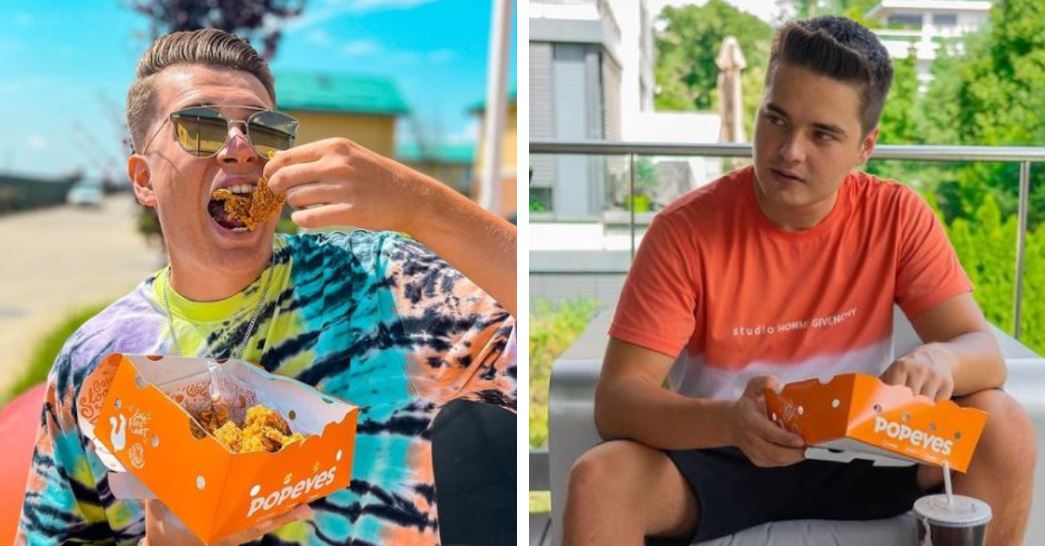Selly si Gami, la deschiderea noului restaurant Popeyes din AFI Cotroceni: ”Sandwich-ul este numărul 1”