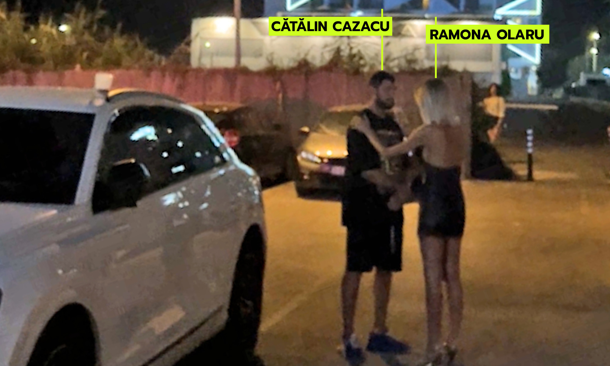 Cătălin Cazacu și Ramona Olaru, discuție în parcare (Foto: CANCAN.RO)