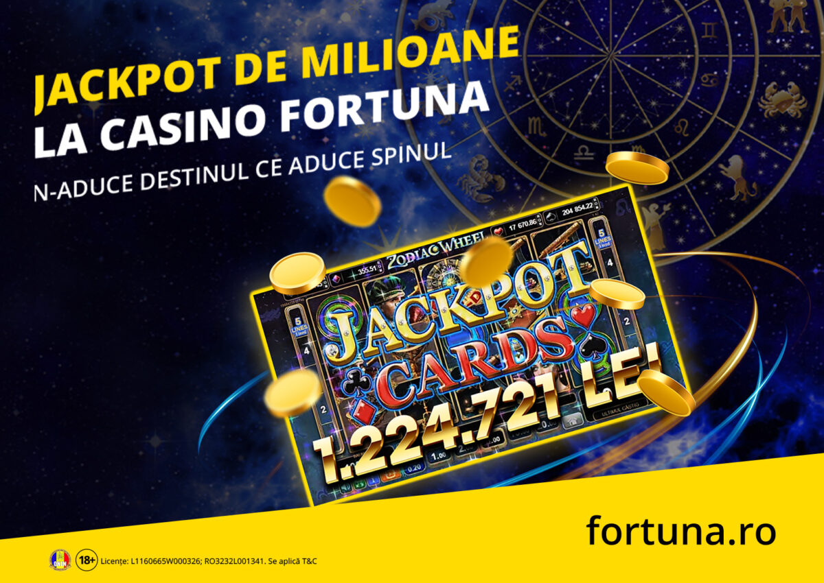 E bine, e foarte bine, cade Jackpotu’ pe tine