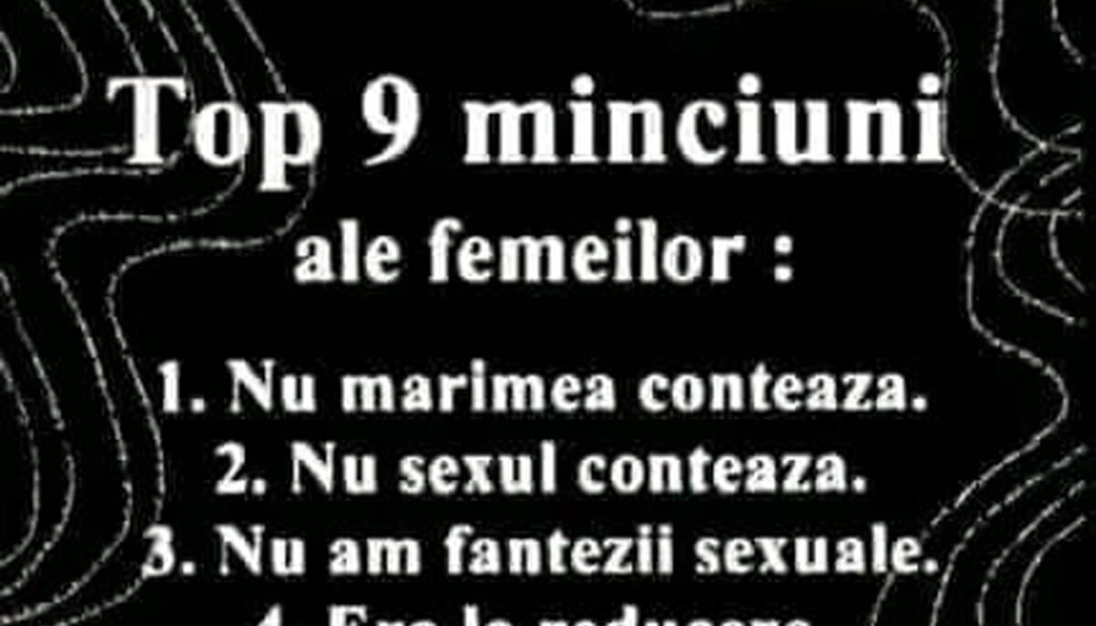 Imagine Stire Bancul sfârșitului de săptămână | Top 9 minciuni ale femeilor în 2022 | 2review.ro