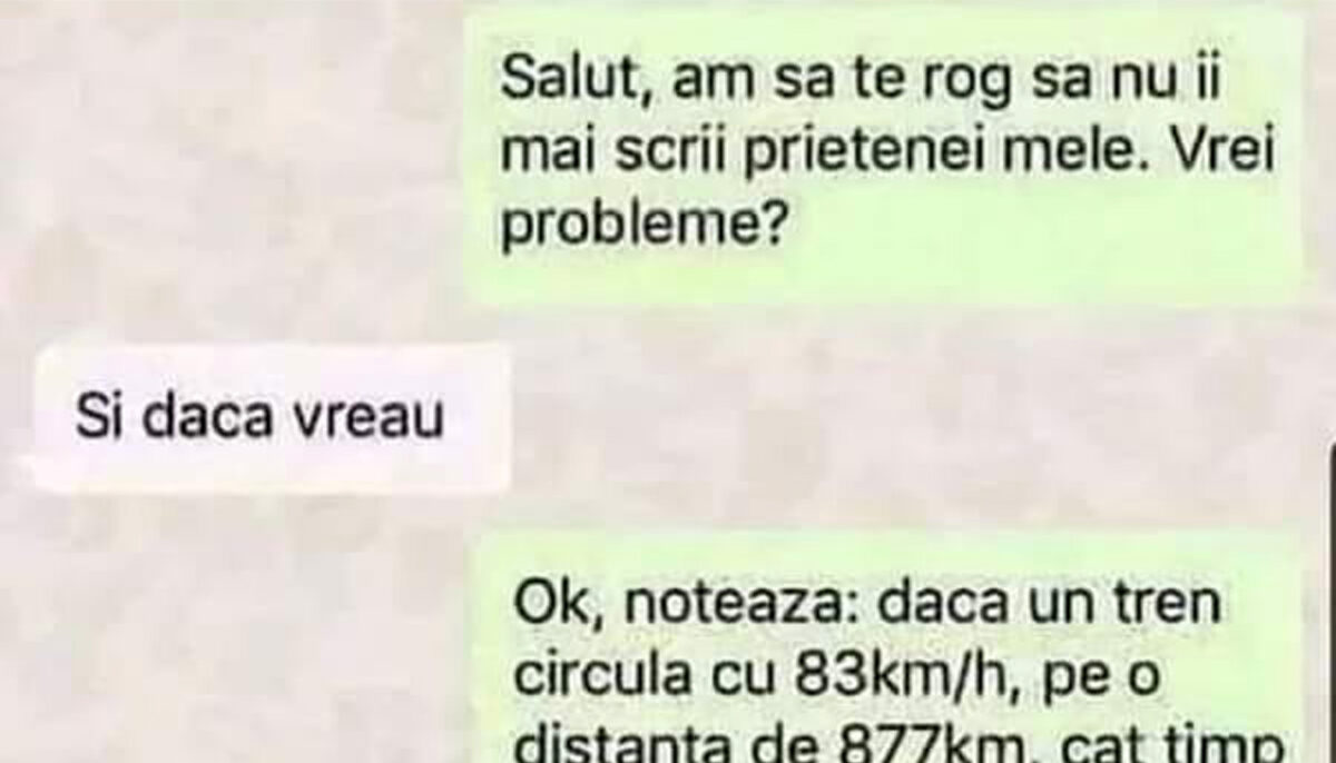 Imagine Stire BANCUL ZILEI | „Salut, am să te rog să nu îi mai scrii prietenei mele. Vrei probleme?” | 2review.ro