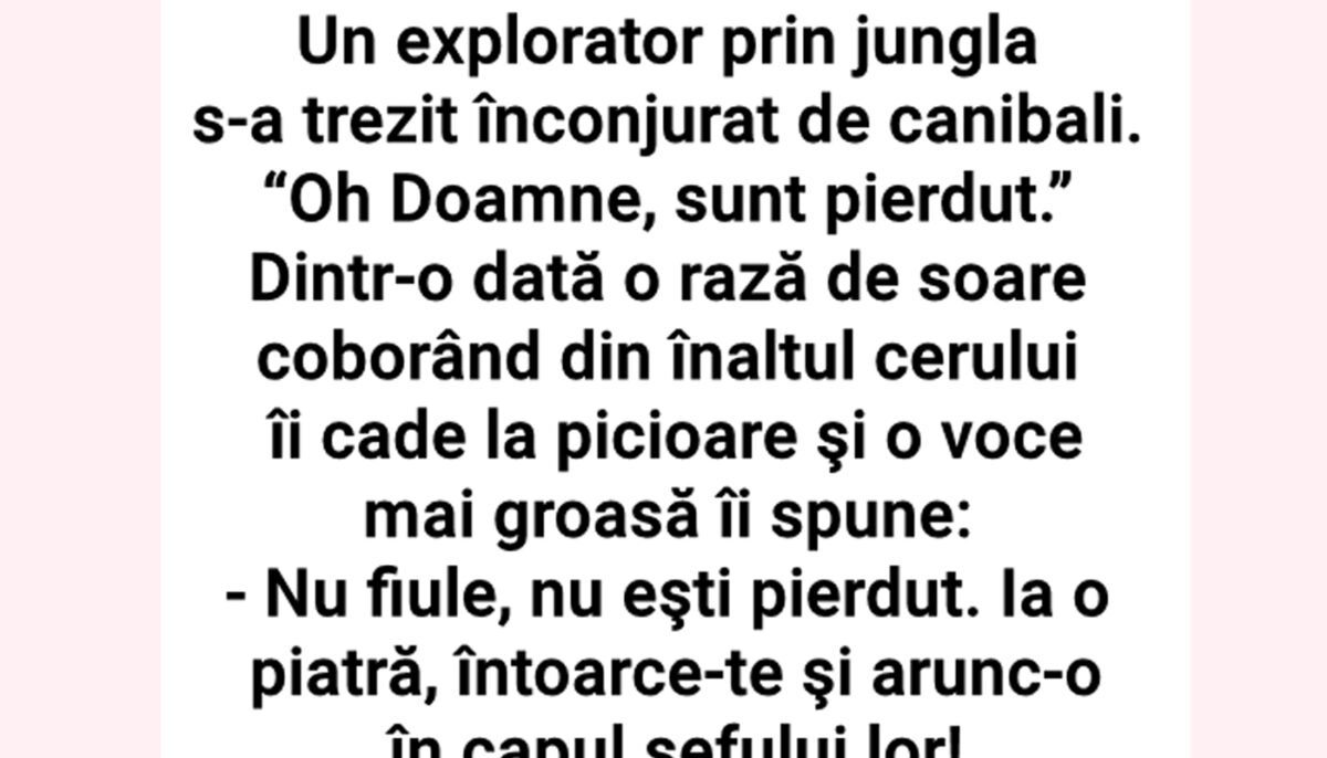 Imagine Stire BANCUL ZILEI | „Oh, Doamne, sunt pierdut!” | 2review.ro