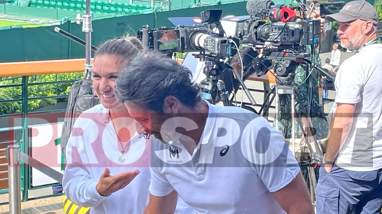 Simona Halep și Patrick Mouratoglu (Foto: Prosport.ro)