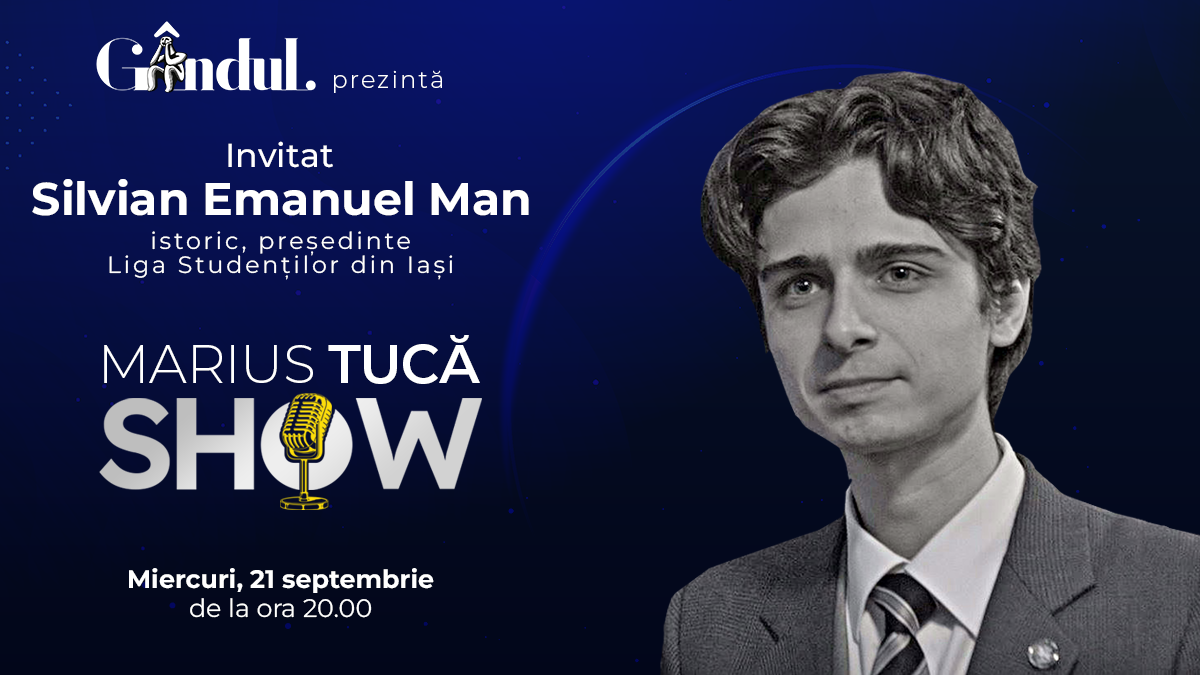 Marius Tucă Show începe miercuri, 21 septembrie, de la ora 20.00, live pe gândul.ro