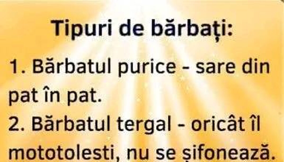 Imagine Stire BANCUL ZILEI | Care sunt cele 3 tipuri de bărbați | 2review.ro
