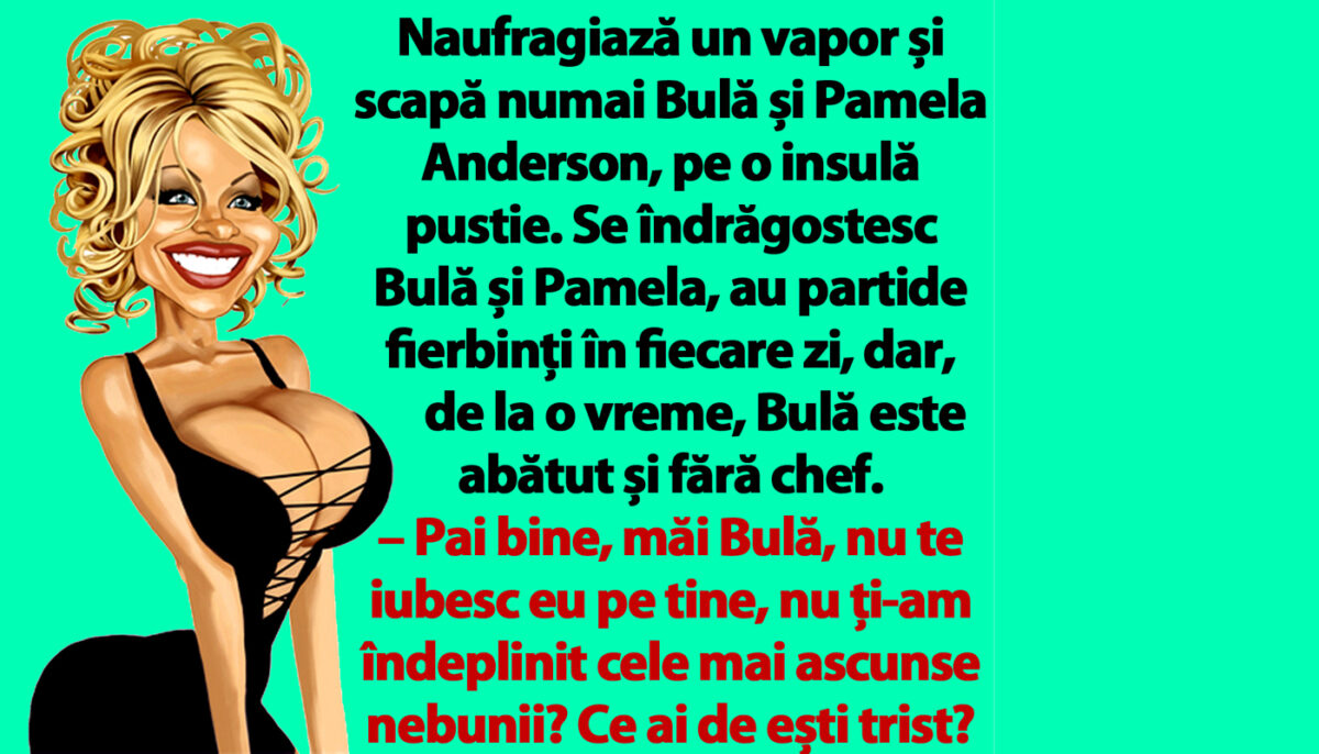 Imagine Stire BANC | Naufragiază un vapor și scapă numai Bulă și Pamela Anderson, pe o insulă pustie | 2review.ro