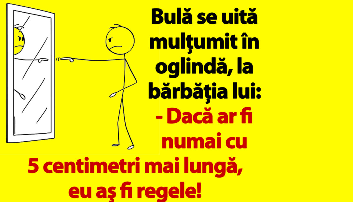 Imagine Stire BANC | Bulă se uită mulţumit în oglindă, la bărbăţia lui | 2review.ro
