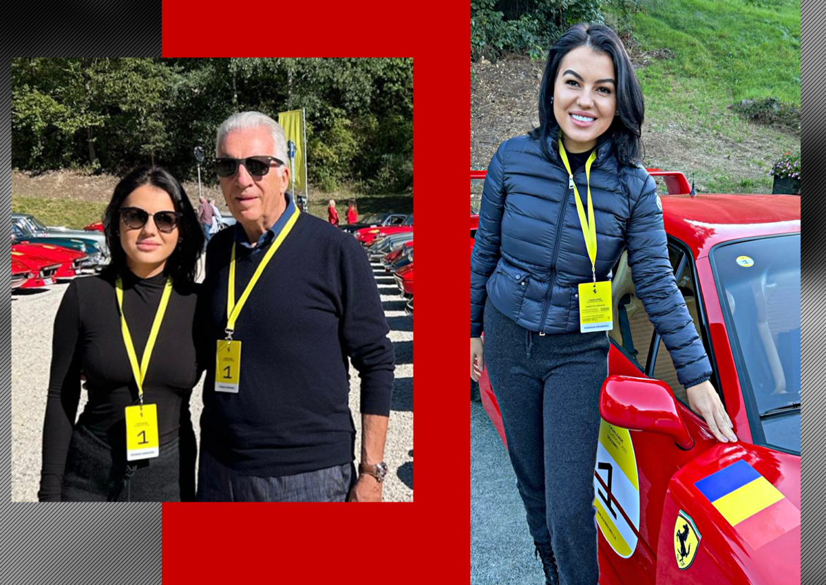 Imagine Stire Piero și Romina participă cu un Ferrari de 4 milioane de dolari! Steagul României, la Dolomiti! 100 dintre cei mai bogați afaceriști ai lumii se bat în mașini de colecție | 2review.ro