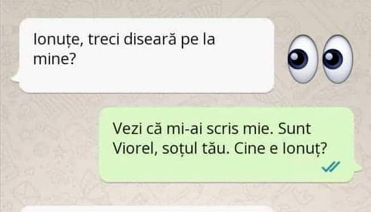 Imagine Stire Bancul de weekend| „Ionuțe, treci diseară pe la mine?” | 2review.ro