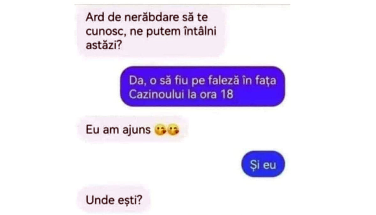 Imagine Stire BANCUL ZILEI | „Ard de nerăbdare să te cunosc, ne putem întâlni astăzi?” | 2review.ro