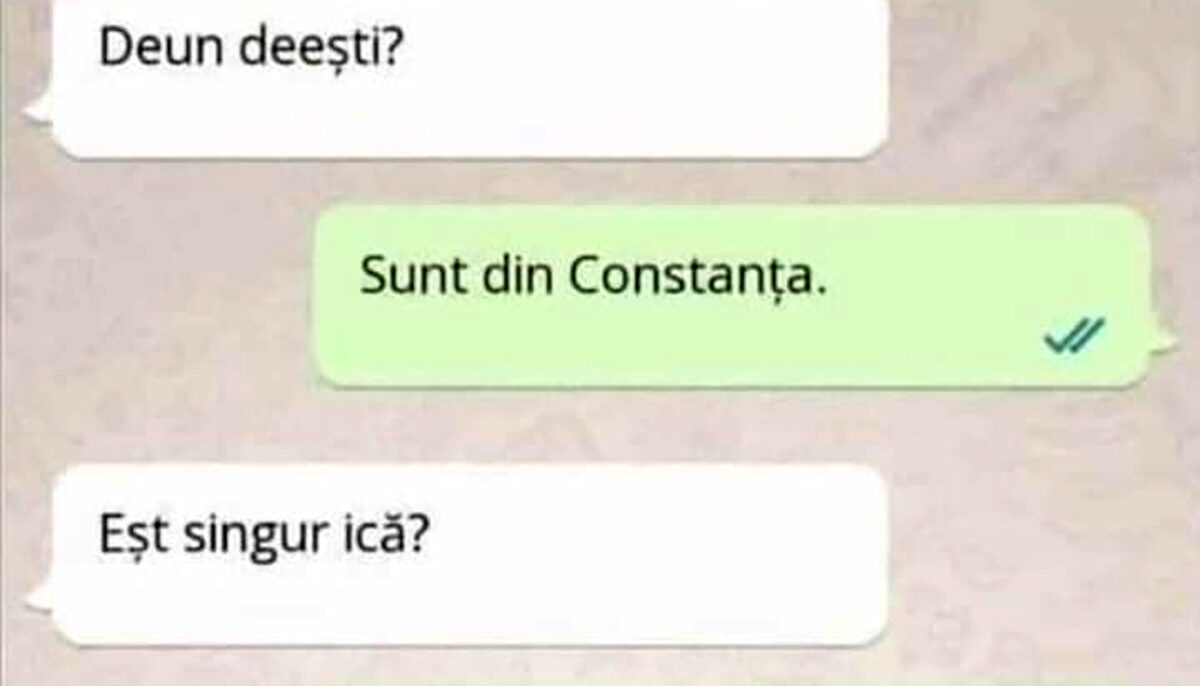 Imagine Stire Bancul de marți | Cum să nu agăți pe WhatsApp: „Deun ești?” | 2review.ro