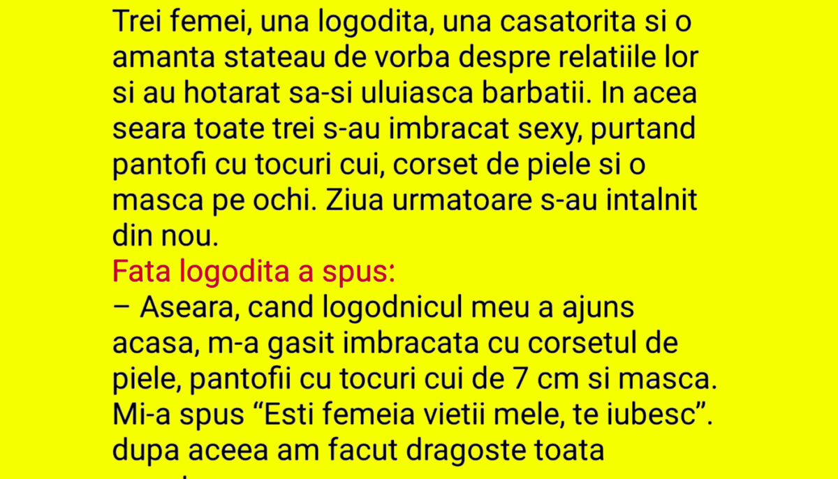 Imagine Stire BANCUL ZILEI | Care e diferența dintre logodnică, amantă și nevastă | 2review.ro