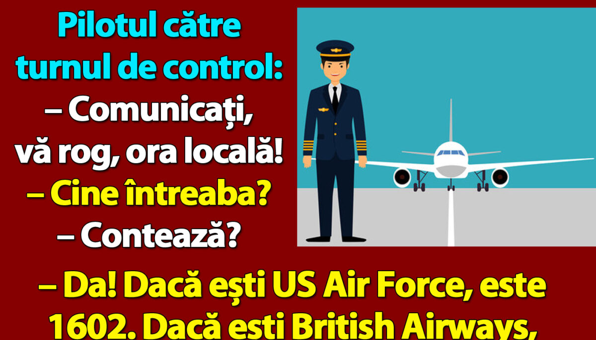 Imagine Stire BANCUL ZILEI | Pilotul către turnul de control: „Comunicați, vă rog, ora locală!” | 2review.ro