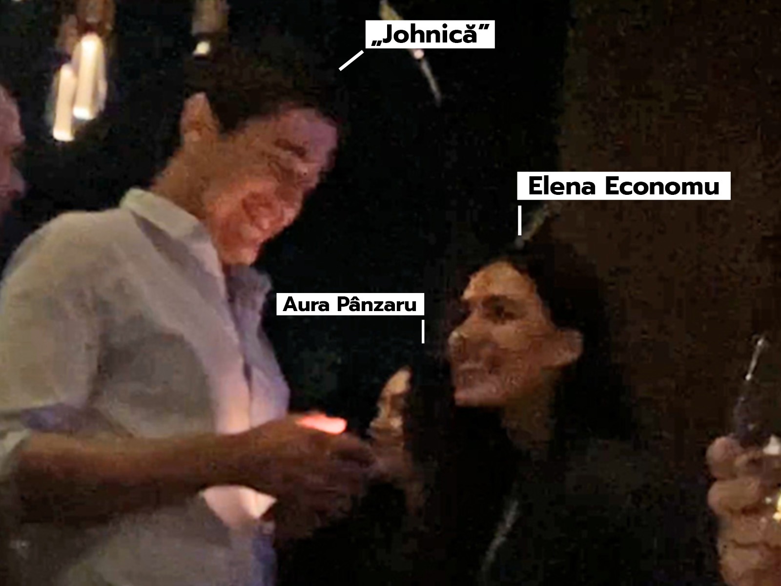 „Johnică”, alături de posibila amantă și Elena Economu la Uanderful. (SURSA FOTO: CANCAN.RO)