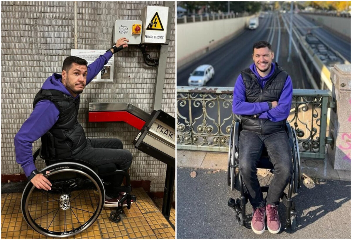 Experiența lui George Baltă, fostul rugbyst care a paralizat de la piept în jos, în urma unui meci. Ce a pățit când a plecat din Piața Victoriei spre casă, în scaunul cu rotile