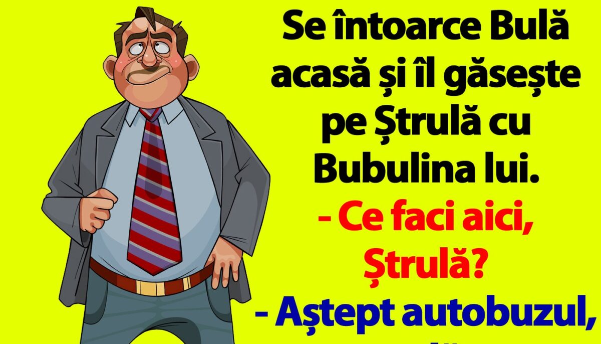 Imagine Stire BANC | Se întoarce Bulă acasă și îl găsește pe Ștrulă cu Bubulina | 2review.ro