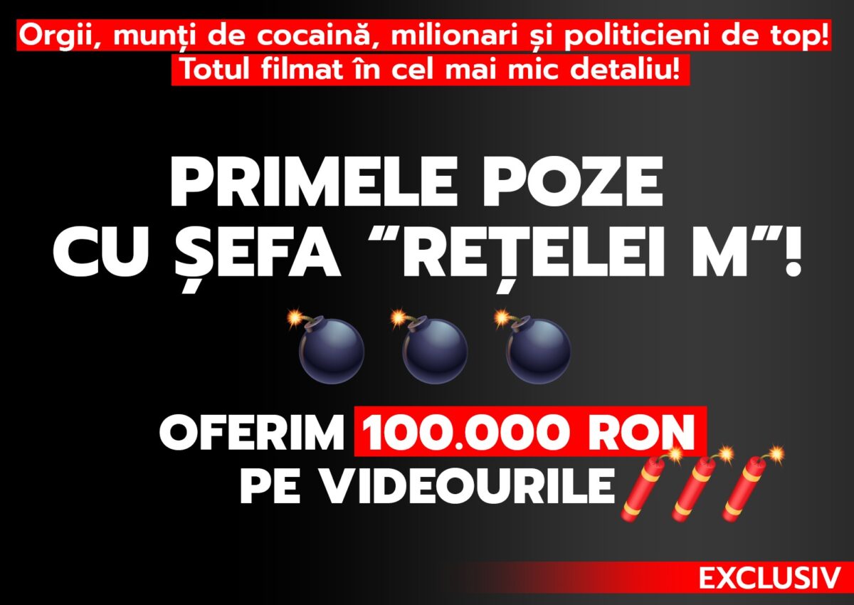 Orgii, munți de cocaină, milionari și politicieni de top! Totul filmat în cel mai mic detaliu! Primele poze cu șefa “Rețelei M”!