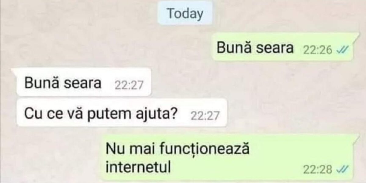 Imagine Stire BANC | „Bună seara. Nu mai funcționează internetul” | 2review.ro