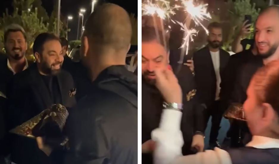 „Regele” Florin Salam a împlinit 43 de ani. Ce surpriză i-au făcut prietenii. Manelistul s-a închinat când i-a văzut