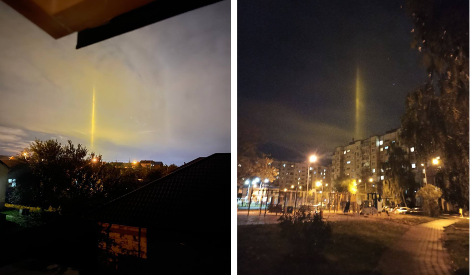 Apariția unor „stâlpi luminoși” pe cer a creat isterie în Rusia. Oamenii au crezut că sunt atacați
