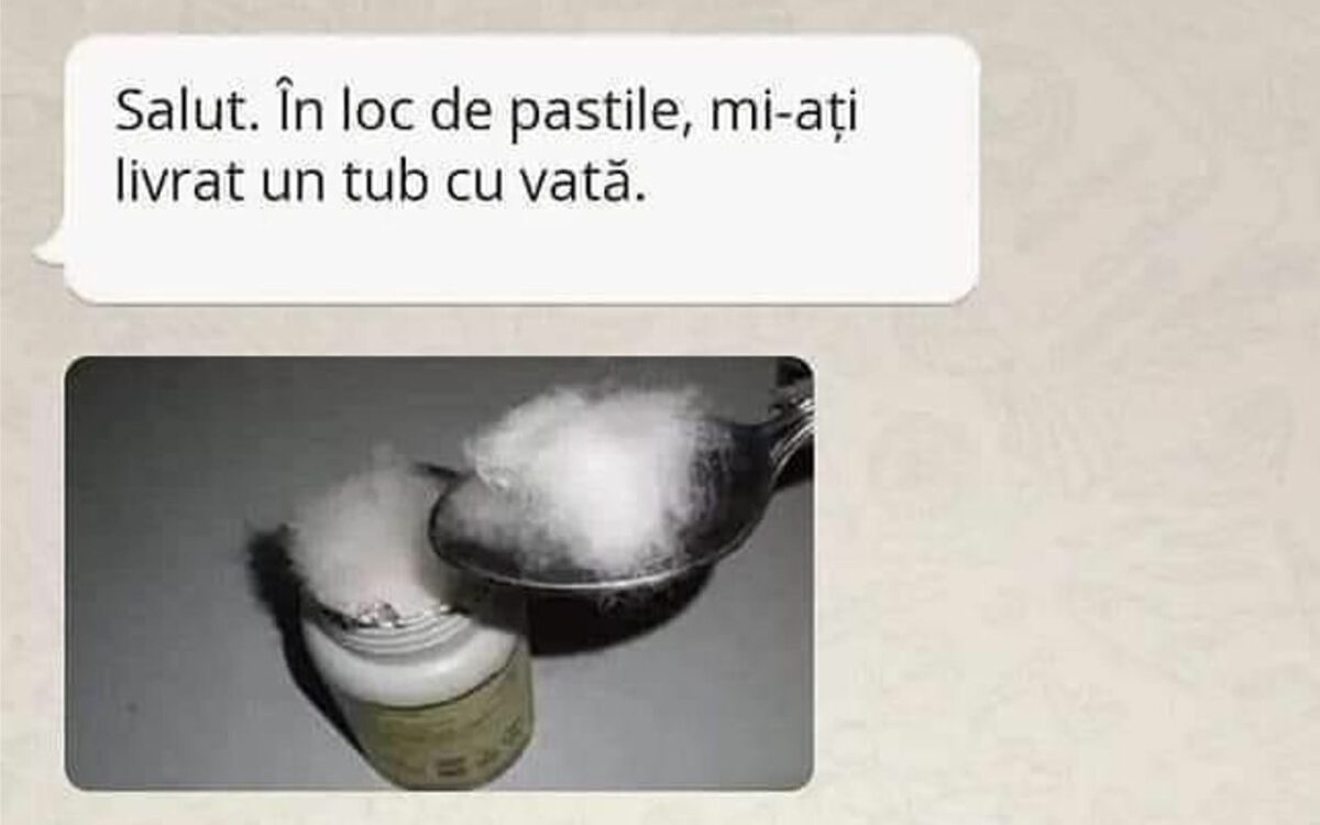 Imagine Stire Bancul zilei. „În loc de pastile mi-aţi livrat un tub cu vată” | 2review.ro