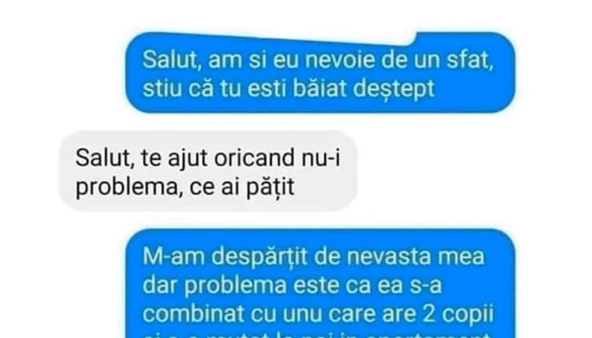 Imagine Stire BANCUL ZILEI | „M-am despărțit de nevastă-mea, dar problema este că ea s-a combinat cu..” | 2review.ro