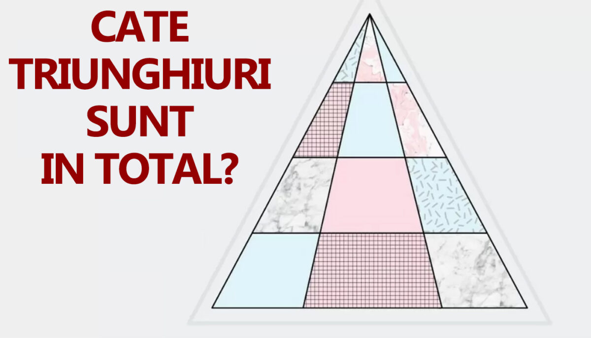 Test de inteligență exclusiv pentru genii | Câte triunghiuri sunt, de fapt, în această imagine?