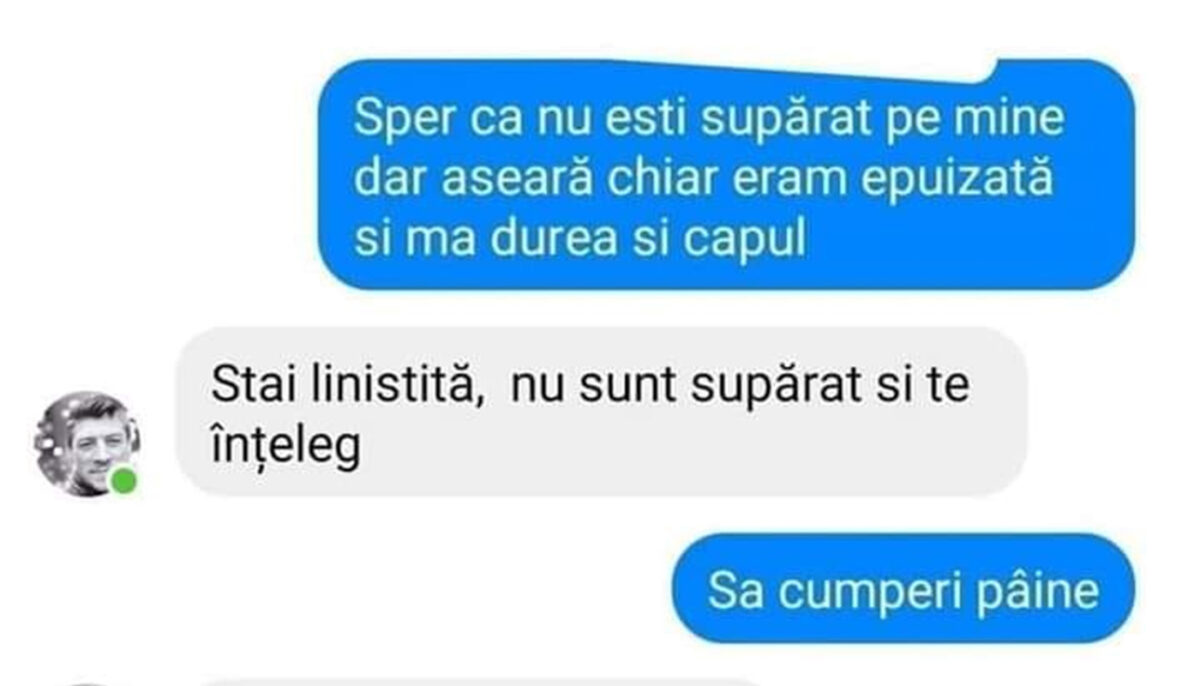 Imagine Stire BANC | „Sper că nu ești supărat pe mine, dar aseară chiar mă durea capul” | 2review.ro