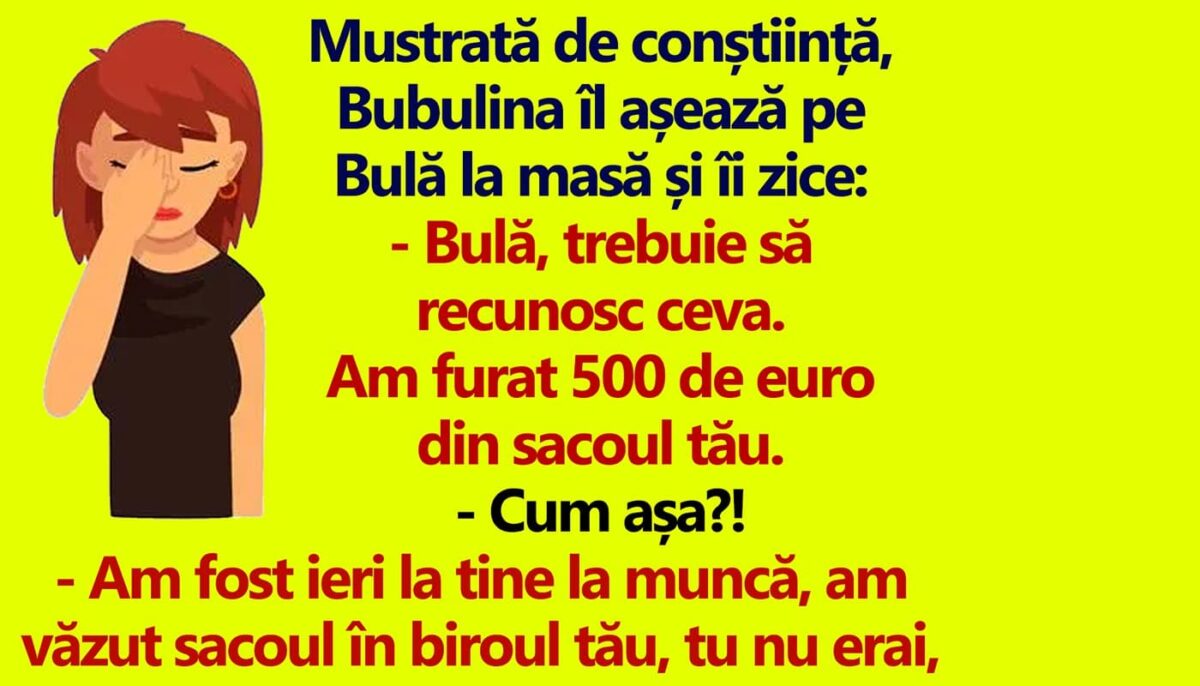 Imagine Stire BANC | „Bulă, trebuie să recunosc ceva. Am furat 500 de euro din sacoul tău” | 2review.ro