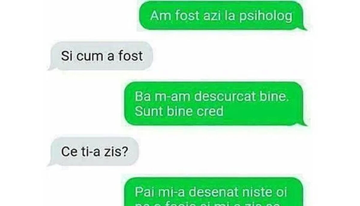 Imagine Stire BANC | „Am fost azi la psiholog. Mi-a desenat niște oi pe o foaie și mi-a zis să am grijă de ele până se întoarce” | 2review.ro