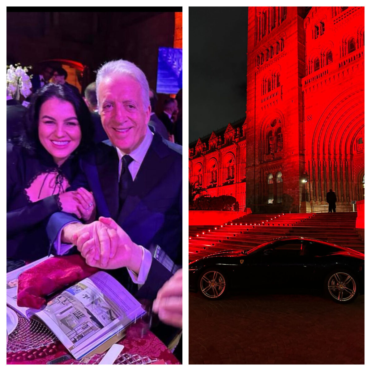 Piero Ferrari și soția sa, Romina Gingașu, au oferit o șansă la viață unor copii bolnavi de inimă! Muzeul Național de Istorie din Londra a fost luminat în roșu Ferrari, cu această ocazie