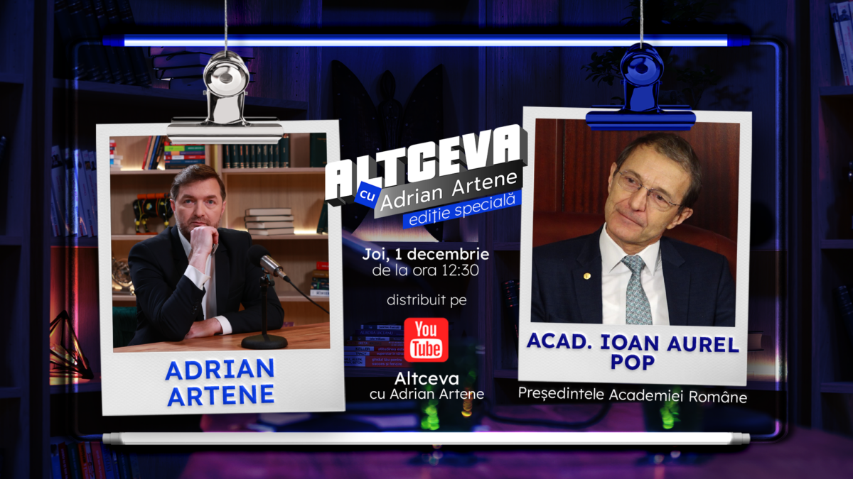 Imagine Stire Președintele Academiei Române, Ioan Aurel Pop, este invitat la podcastul ALTCEVA cu Adrian Artene (ediție specială de 1 decembrie) | 2review.ro