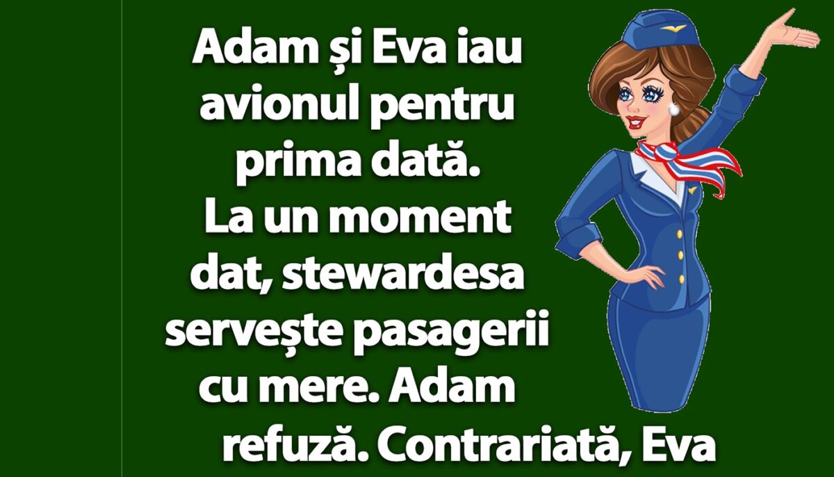 Imagine Stire BANCUL ZILEI | Adam și Eva iau avionul pentru prima dată | 2review.ro