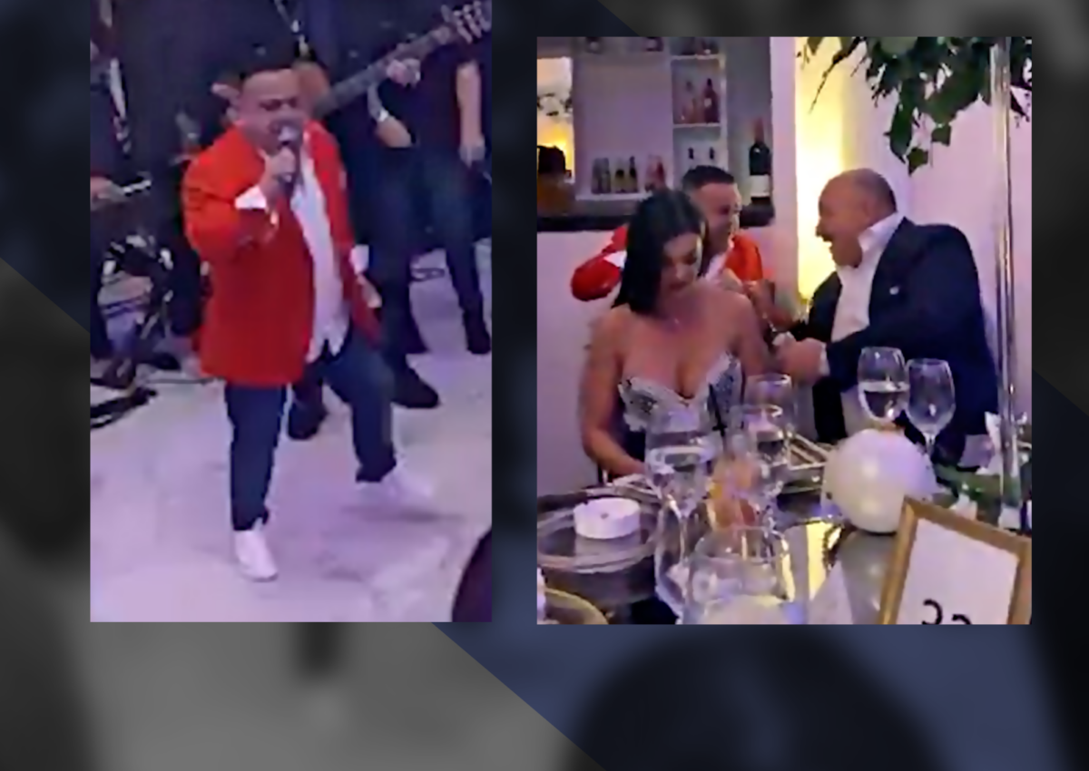 Imagine Stire Imagini demne de filmele lui Scorsese cu mafioți. Chef faraonic pe muzica lui Adrian Minune cu Nuțu Cămătaru, Brazilianca, Oneață și…+ Dedicații „fără număr” | 2review.ro