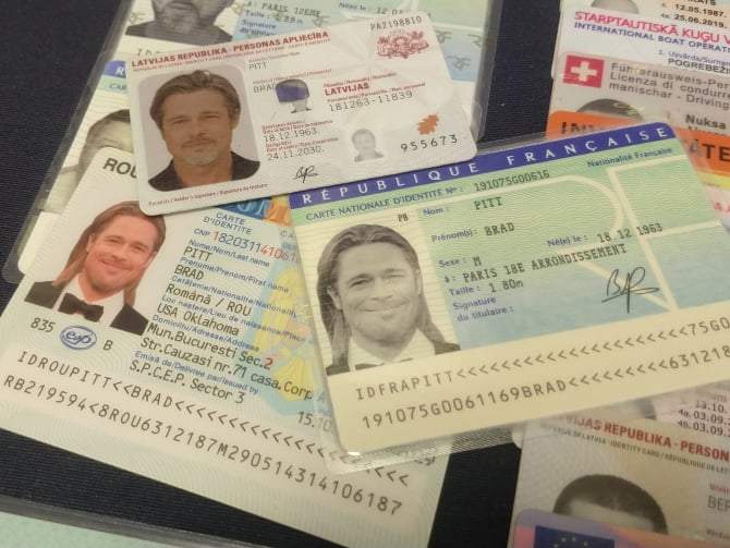Cel mai căutat falsificator de acte i-a făcut lui Brad Pitt buletin de România. Copia actului de identitate este 1:1 cu originalul