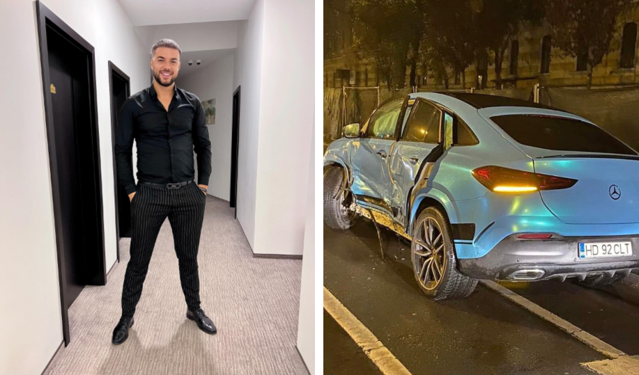 Imagine Stire VIDEO| Culiță Sterp a provocat un accident grav în Cluj Napoca! Artistul nu a ținut cont de culoarea roșie a semaforului | 2review.ro