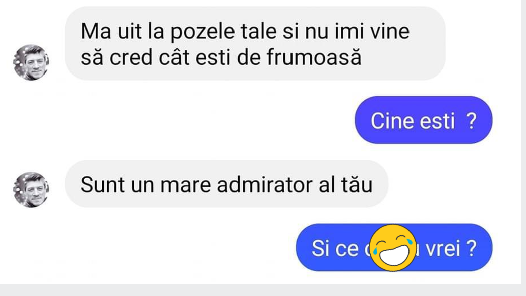 Imagine Stire Bancul zilei. „Mă uit la pozele tale și nu îmi vine să cred cât ești de frumoasă…” | 2review.ro