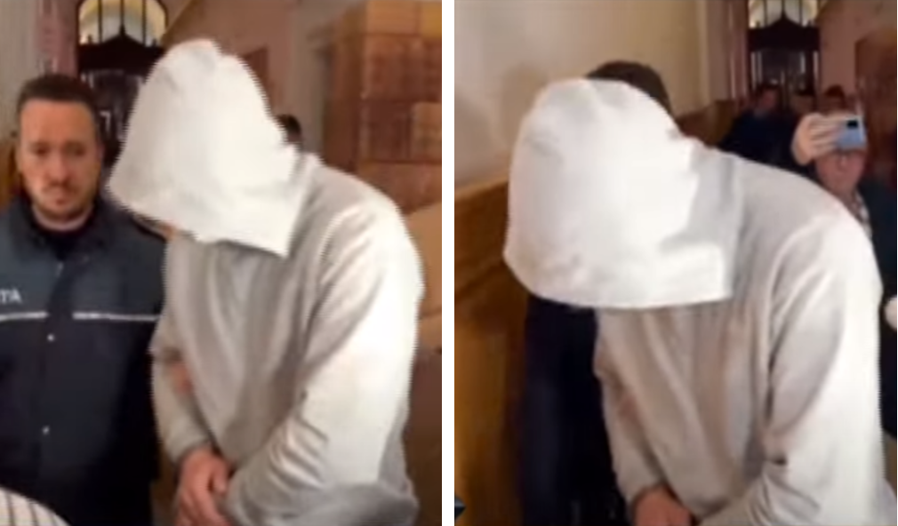 Imagine Stire Culiță Sterp, încătușat în fața magistraților din Cluj! Primele imagini, după ce a fost reținut de polițiști | 2review.ro