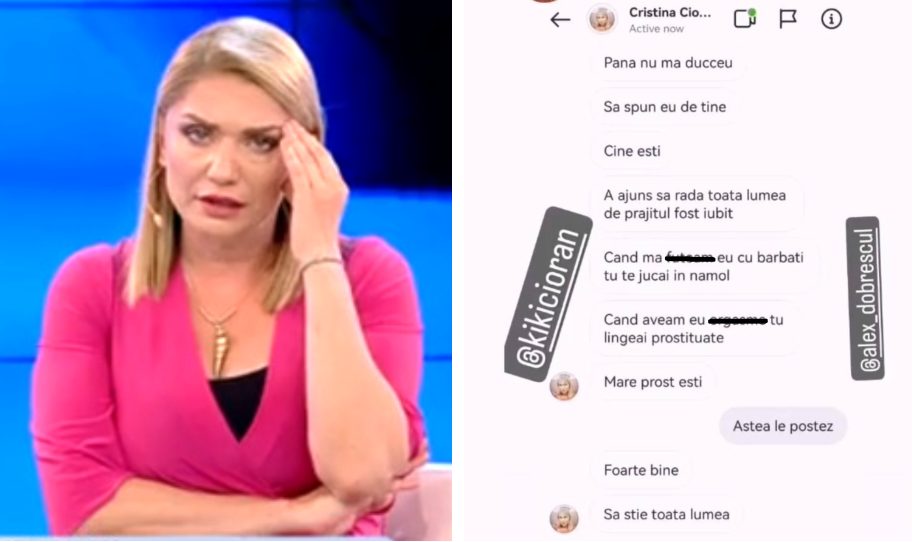 Imagine Stire Cristina Cioran, conversații șocante cu Alex Dobrescu. Iubitul tinerel a făcut-o de râs în mediul online | 2review.ro