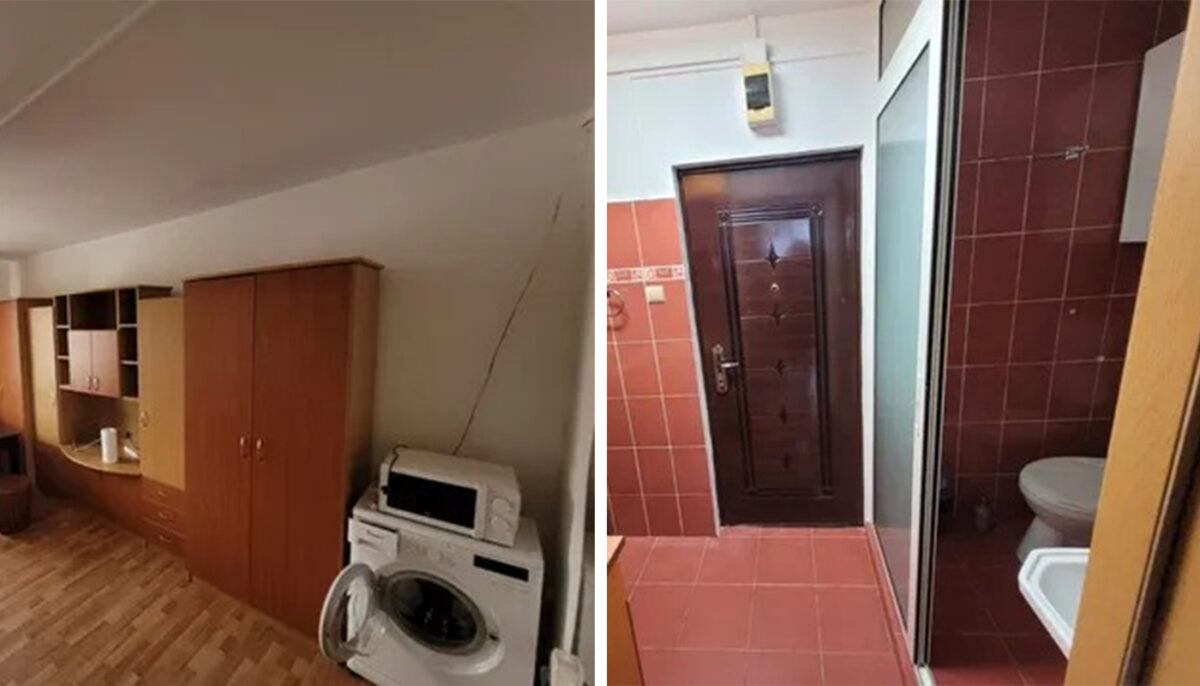 Imagine Stire Cum arată garsoniera din Cluj cu WC-ul în bucătărie, scoasă la chirie cu 250 de euro/lună | 2review.ro