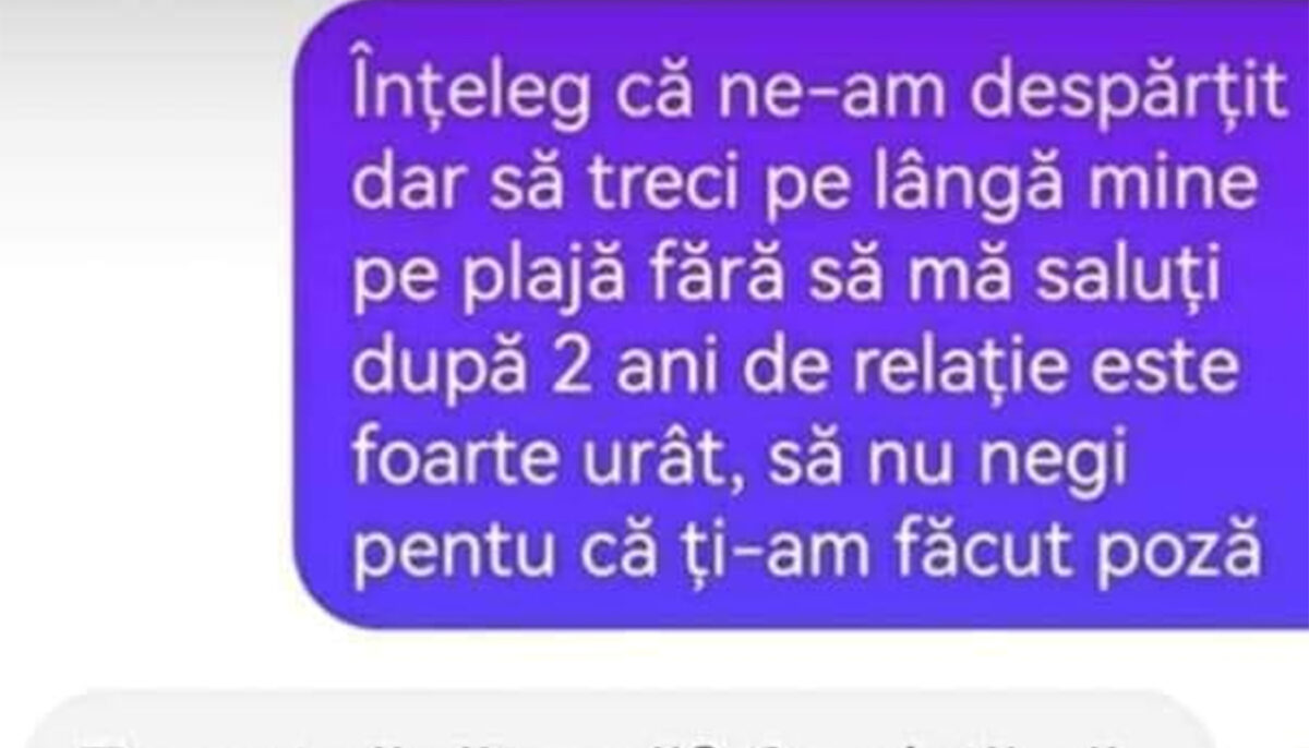Imagine Stire BANC | „Înțeleg că ne-am despărțit, dar să treci pe lângă mine, pe plajă, e foarte urât!” | 2review.ro