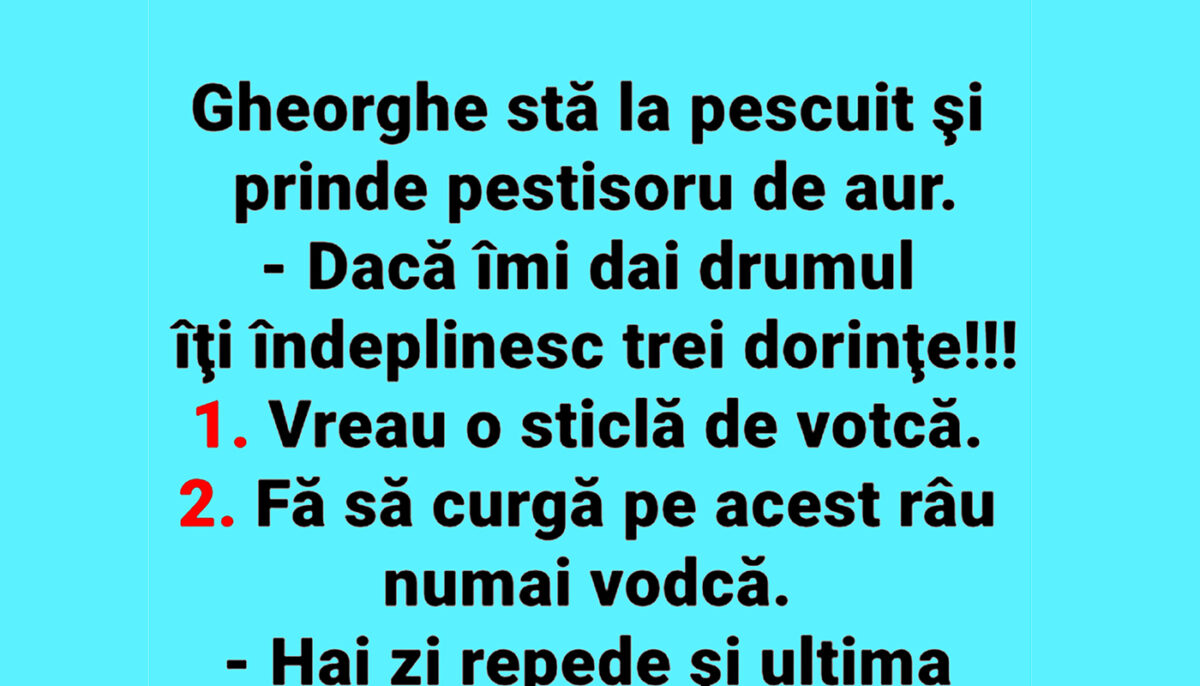 Imagine Stire BANC | Gheorghe stă la pescuit și prinde peștișorul de aur | 2review.ro
