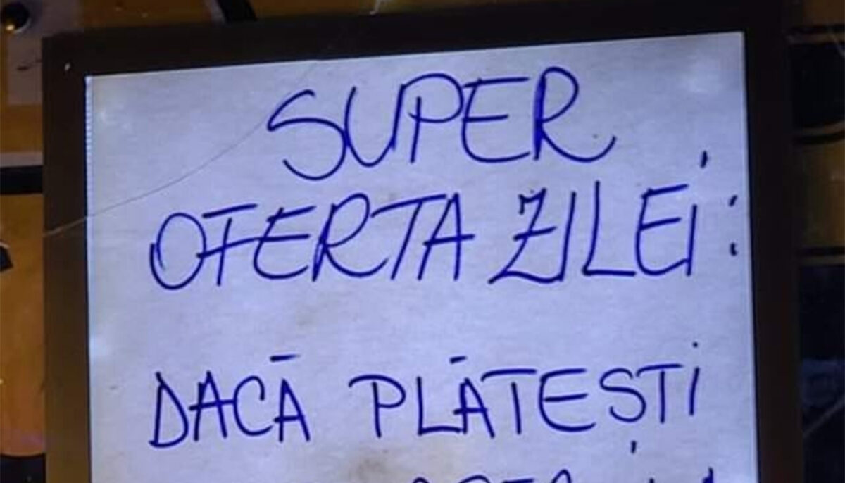 Imagine Stire Bancul de weekend | Super-Oferta zilei: „Dacă plătești un burger la..” | 2review.ro