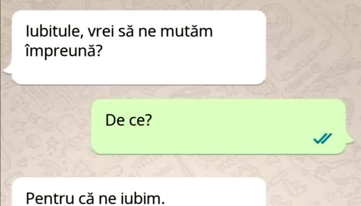 Imagine Stire BANCUL ZILEI | „Iubitule, vrei să ne mutăm împreună?” | 2review.ro