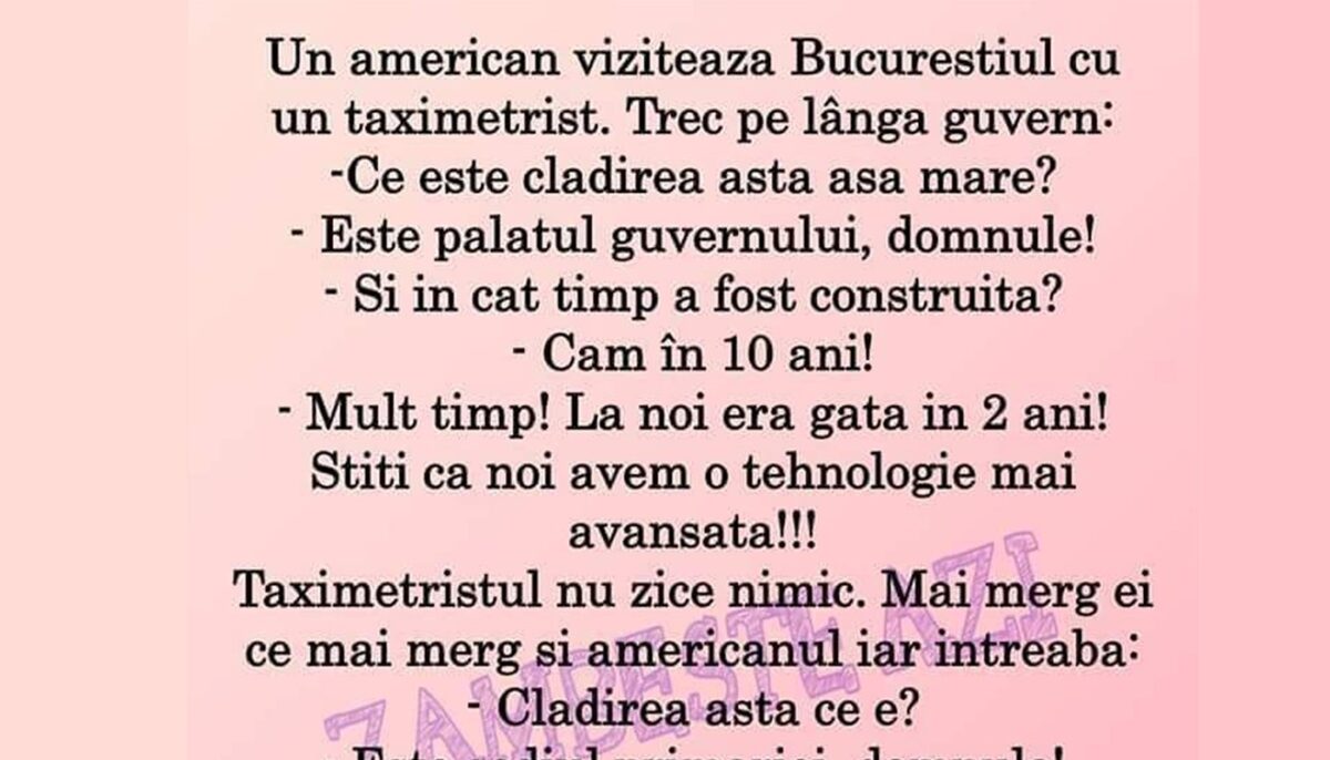Imagine Stire Bancul zilei de 1 Decembrie | Aflat în vizită în București, un american ia un taxi | 2review.ro