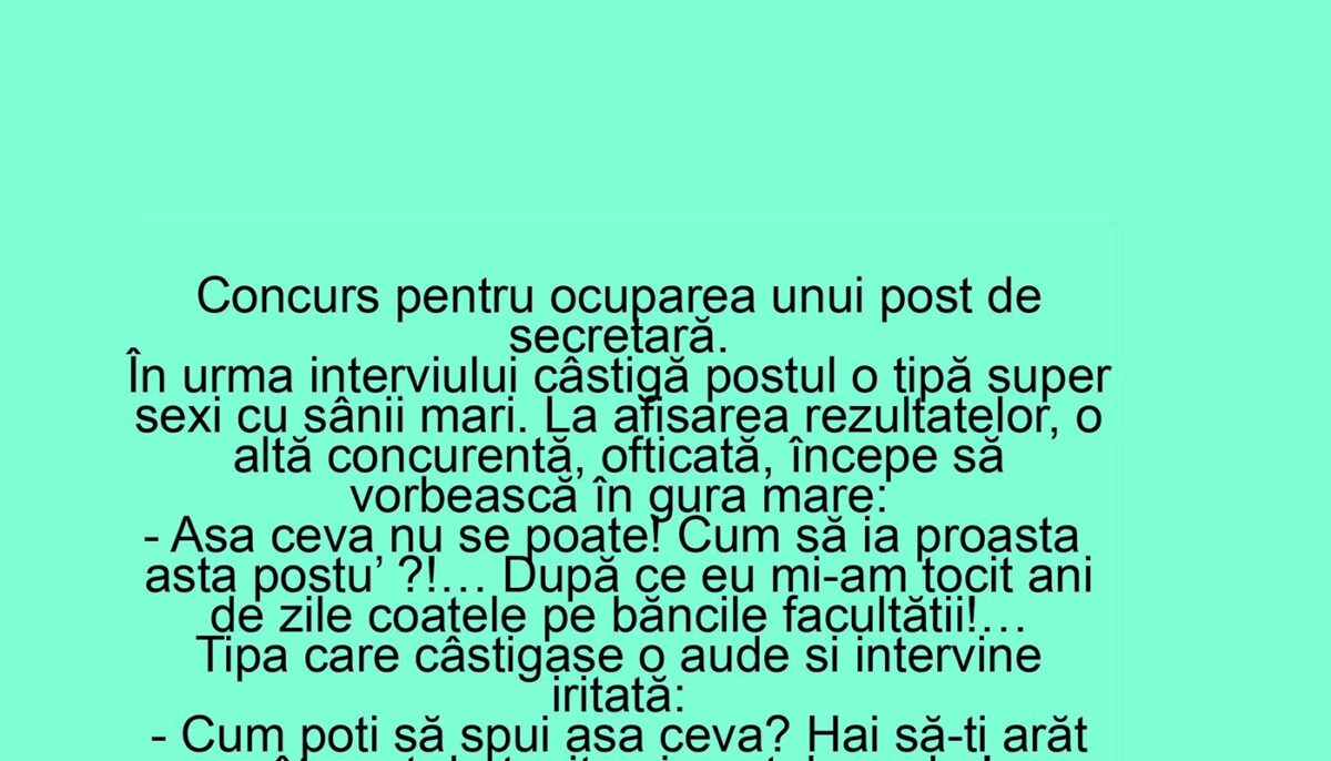 Imagine Stire BANCUL ZILEI | Concurs pentru ocuparea unui post de secretară | 2review.ro
