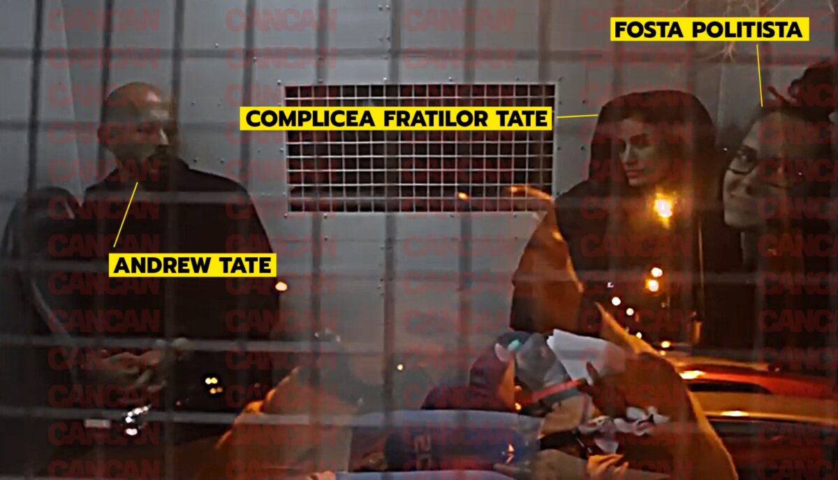 Imagine Stire EXCLUSIV | Primele imagini cu frații Tate și fosta polițistă, după ce au ieșit din Tribunal | 2review.ro